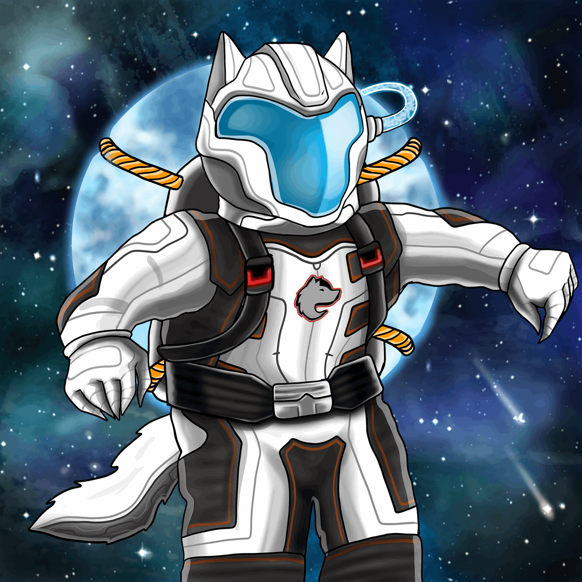 SpacelandNFT's tweet photo. 🚨Introducing🚨 
Spaceland Werewolf Astronaut  🐺
Is it a full moon tonight? 🌕

#SpacelandAstronauts #NFT #NFTCommunity https://t.co/AIwz7RYQYM