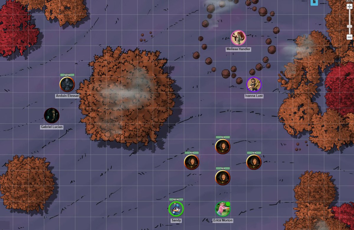 Happy with tonight's session 
The witches have mind controlled Anduin (Paladin)and its up to Gabriel (Warlock) to snap him out of it before Anduin kills him!
Erica (Druid) and Sandy (Bard) are gonna have to try to stop the Witches. Its all to play for!!!!
#dnd #lgbtdnd #Barovia