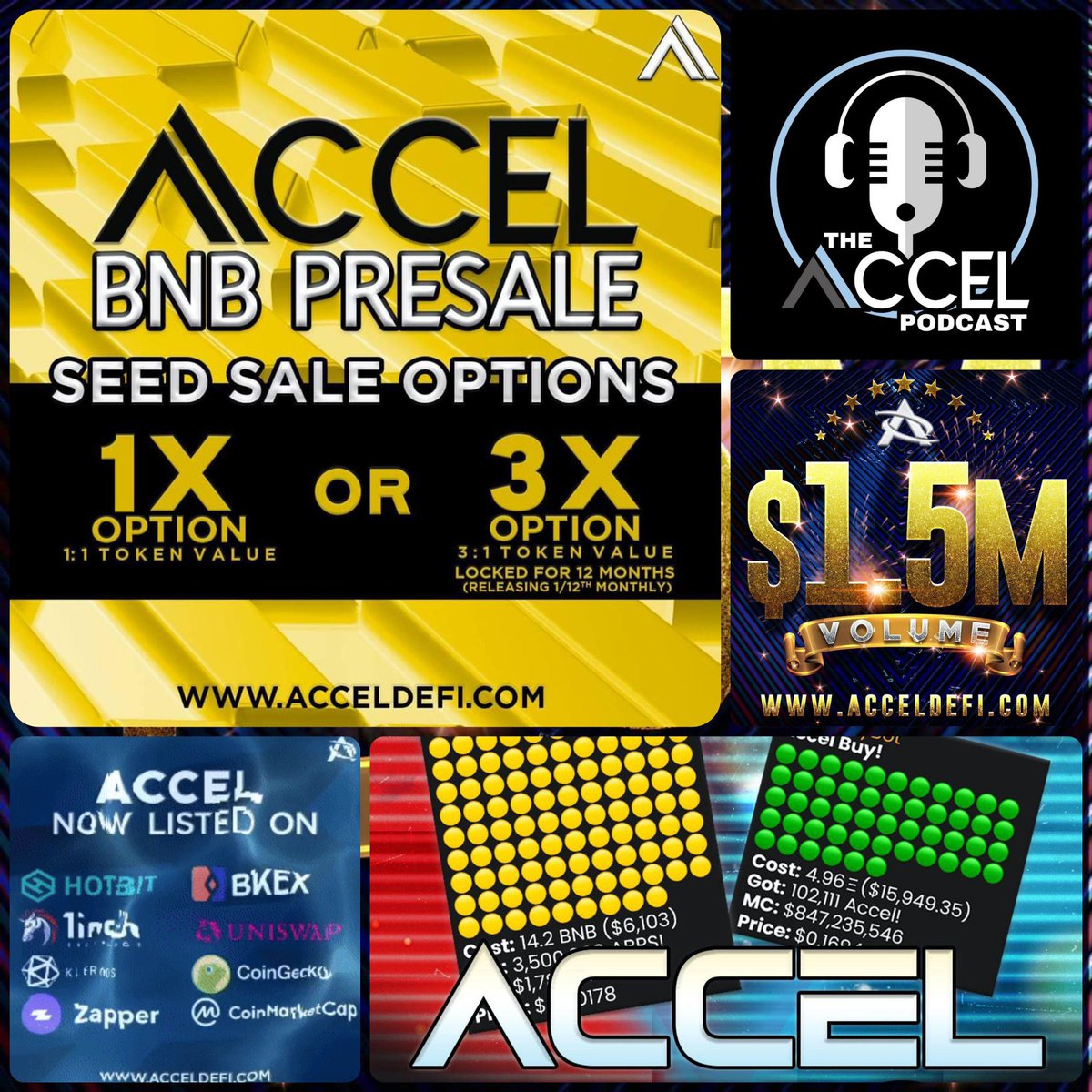 iamsueyoung's tweet photo. So many accomplishments in so little time. We have done so much within the past month, couldnโt be more bullish on another project! If you need a personal buy bot be sure to DM @AccelDefi and give our socials a follow!
https://t.co/rvzZkyze06
#acceldefi #accelarmy https://t.co/alWz08u77z