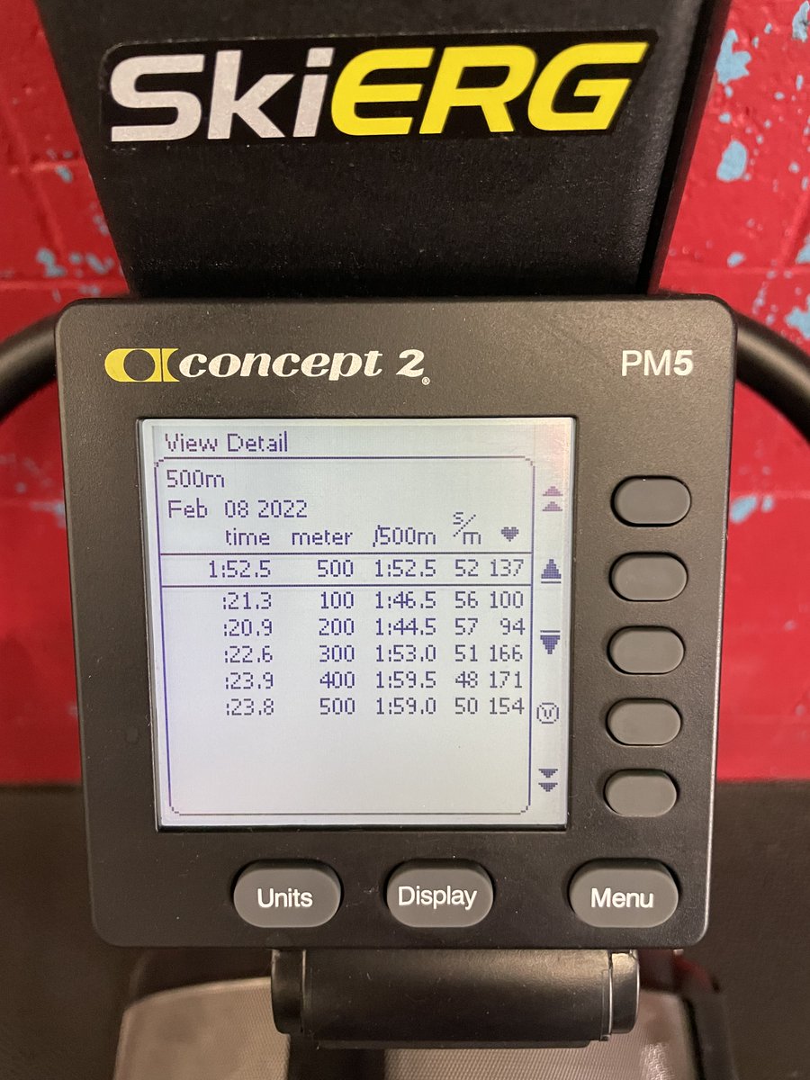 LaLampen's tweet image. 1:52.5
🔥 500m 🔥
#c2challenge #skierg