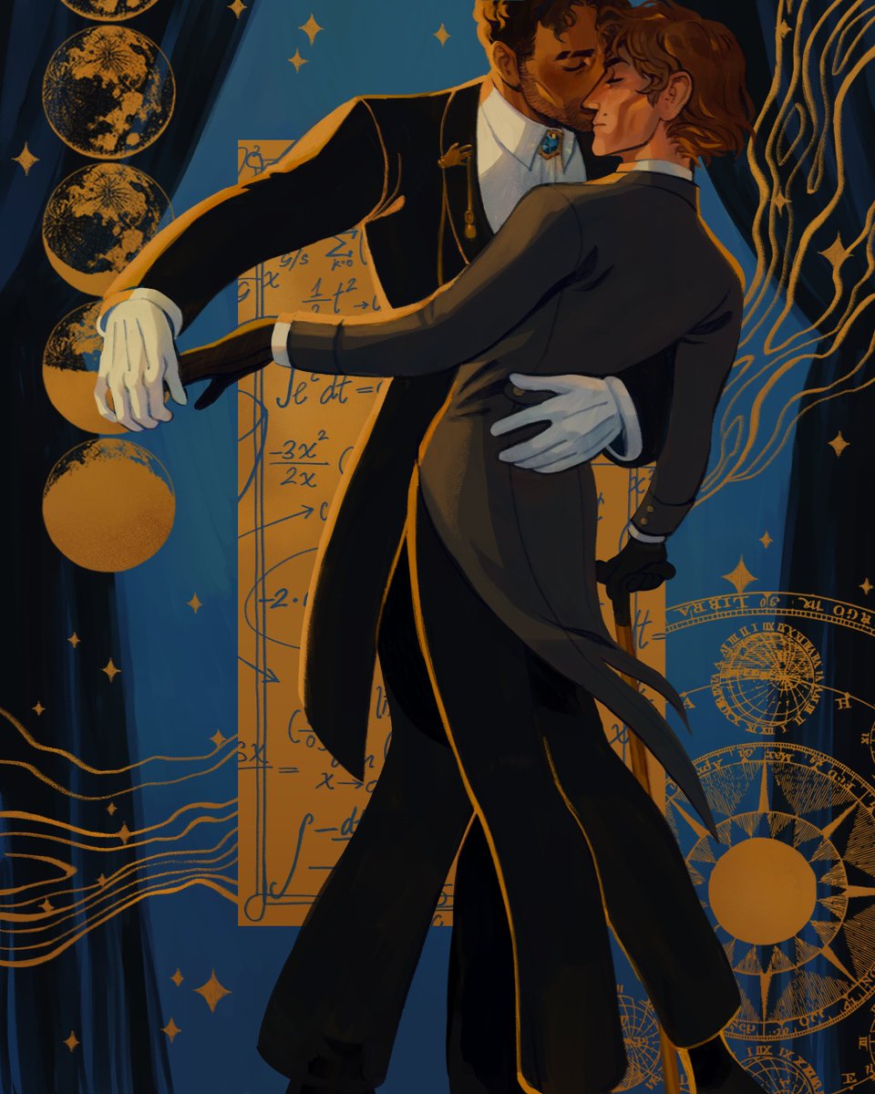 atissiart's tweet photo. you might've seen this on tumblr but i fixed some anatomy! a copernican waltz #jayvik #arcane https://t.co/URkyoM5N0q