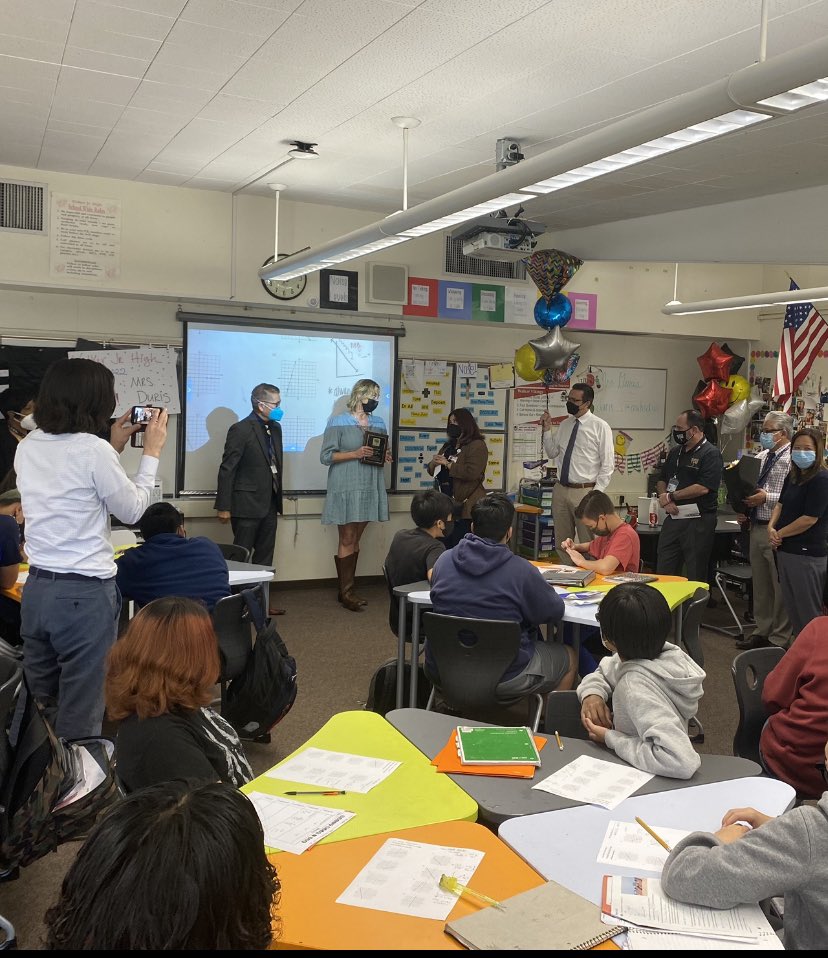 Ali_Bruner's tweet photo. Our amazing Mrs. Duris is teacher of the year for #AUHSD!  She is a champion for our students.  🙌🏻🥳#vikingsleadtheway https://t.co/ruBLIP3zNQ