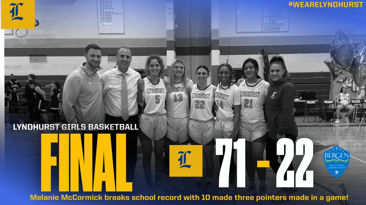 LHSGBathletics's tweet photo. Melanie McCormick breaks school record with 10 made three pointers in a game on Senior Night! https://t.co/mDRFAhbBK9