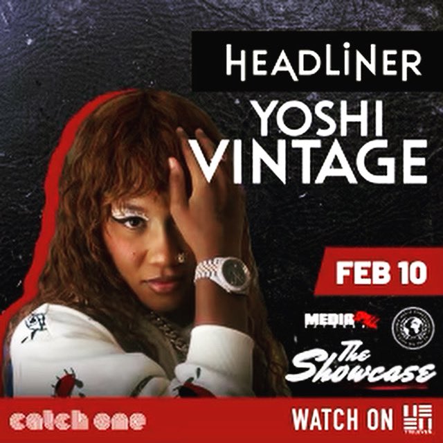 PaKKmusicGroup's tweet photo. THIS THURSDAY FEB 10th, catch @YoshiVintage performing live @catchonela  presented by @11elevennetwork THE SHOWCASE hosted by @ginaviews and @iamkhrissyb Doors open at 730pm! 
Contact @11elevennetwork for ticket info 
@mediaspill @globalhustlela @i2imageofficial https://t.co/A4jbBKLCh5