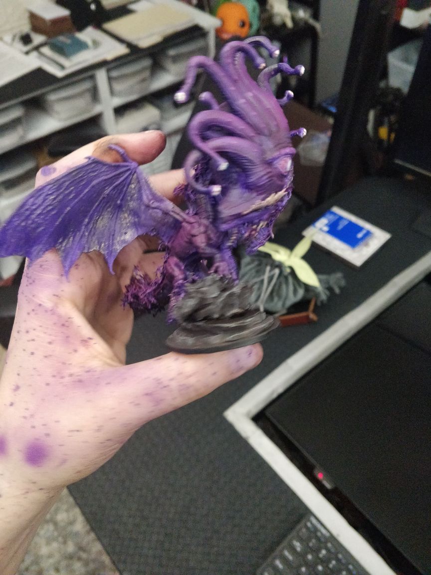 Sometimes you wanna use random shit to make something neat. Some failed 3d prints, basing materials, buncha paint.