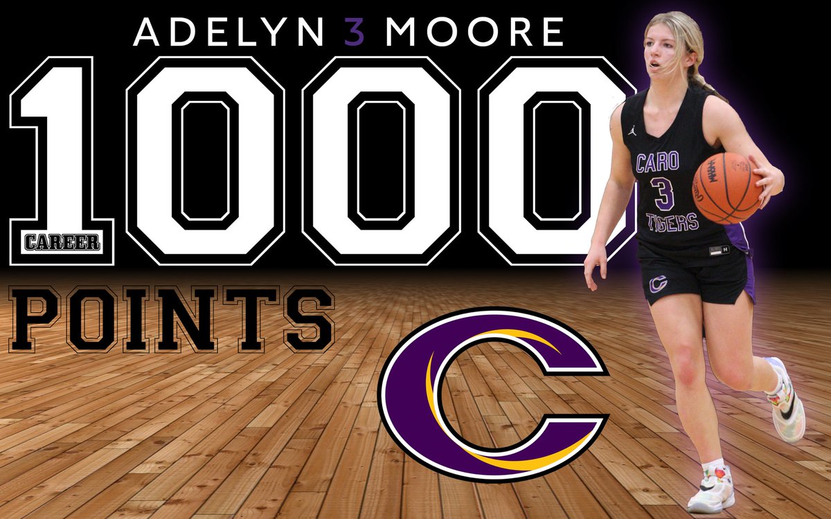 Let's Talk Sports (@letstalksports3) on Twitter photo Congratulations to <a href="/CaroLadyTigers/">Lady Tigers Basketball</a> <a href="/adelynm00re/">Adelyn Moore</a> on joining the 1,000 point club! Congratulations to <a href="/CaroLadyTigers/">Lady Tigers Basketball</a> <a href="/adelynm00re/">Adelyn Moore</a> on joining the 1,000 point club!