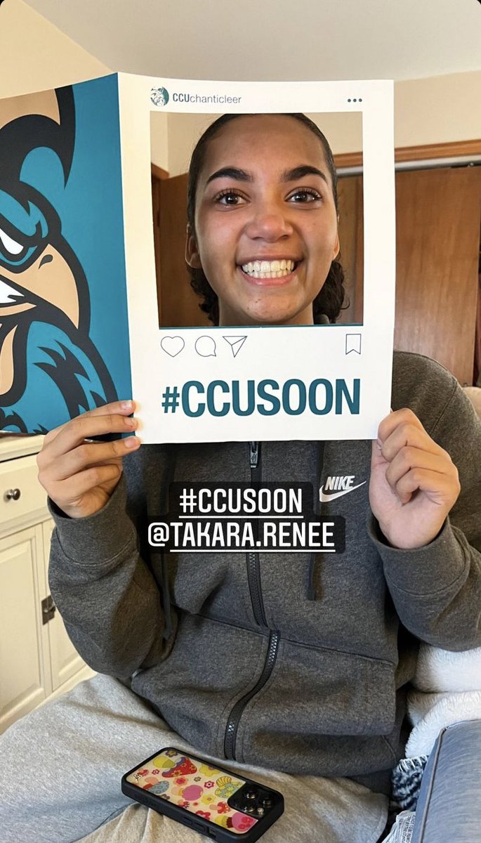 Congratulations to our Senior captain, Takara Pugh, for getting into your dream school today!!! We are so proud of you! #coastalcarolinauniversity #classof2026