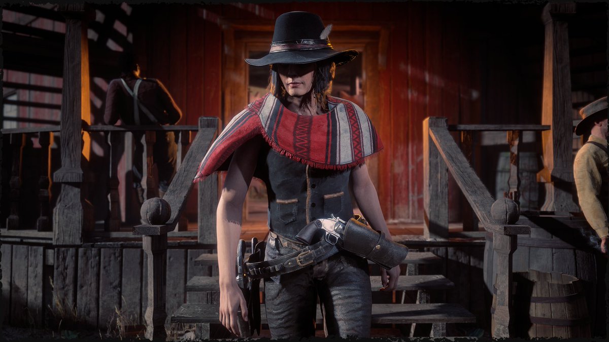 RockstarGames's tweet image. Protect the town of Valentine from attackers in Call to Arms and reach Wave 3 to receive a red Chuparosa Poncho.

Playing Red Dead Online anytime this week will also land you a care package of brandies and chocolate bars. rsg.ms/b81c3da