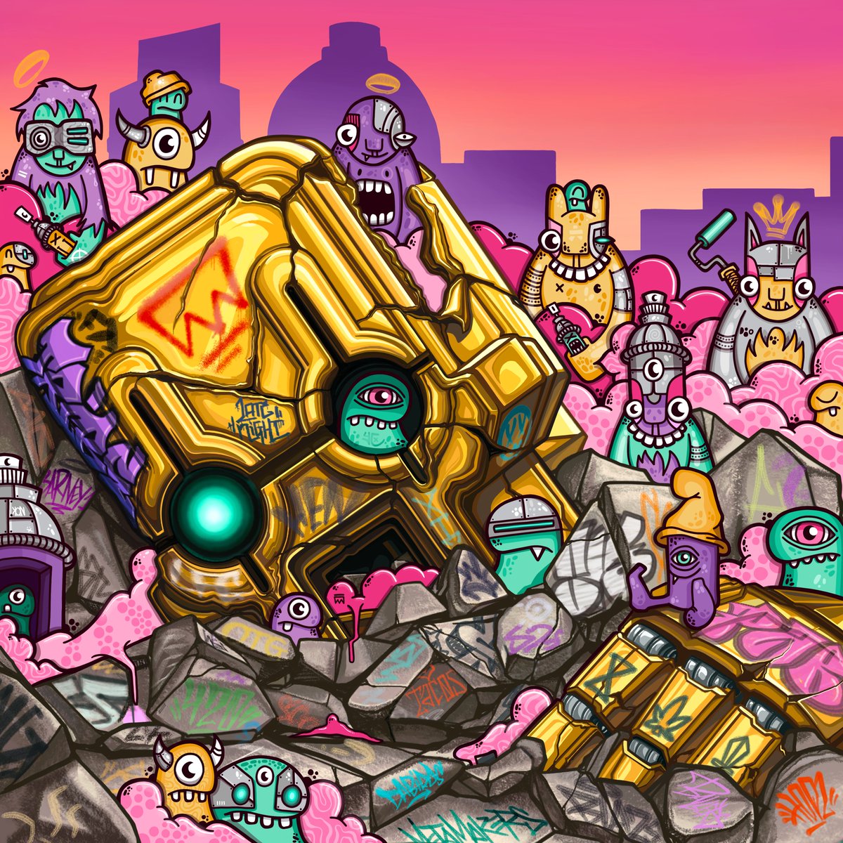 <a href="/FLUXTRIBE420/">FLUX TRIBE</a> does it again with killer air drops. These collabs with <a href="/NaitoOru/">NiteOwl.eth / .tez 🦉☕🦉☕🦉 💊💊</a> <a href="/narisofka/">𝐧𝐚𝐫𝐢𝐬𝐨𝐟𝐤𝐚 ✦</a> <a href="/Pablo_5k/">Pablo5k ⚡ 🤖⁉️</a> <a href="/Konstant_FLUX/">Konstant FLUX</a> are amazing. Thank you homies. Also if you are looking for a Tribe with a Vibe come chill with us in discord and see what's up. #fluxtribe #tezos