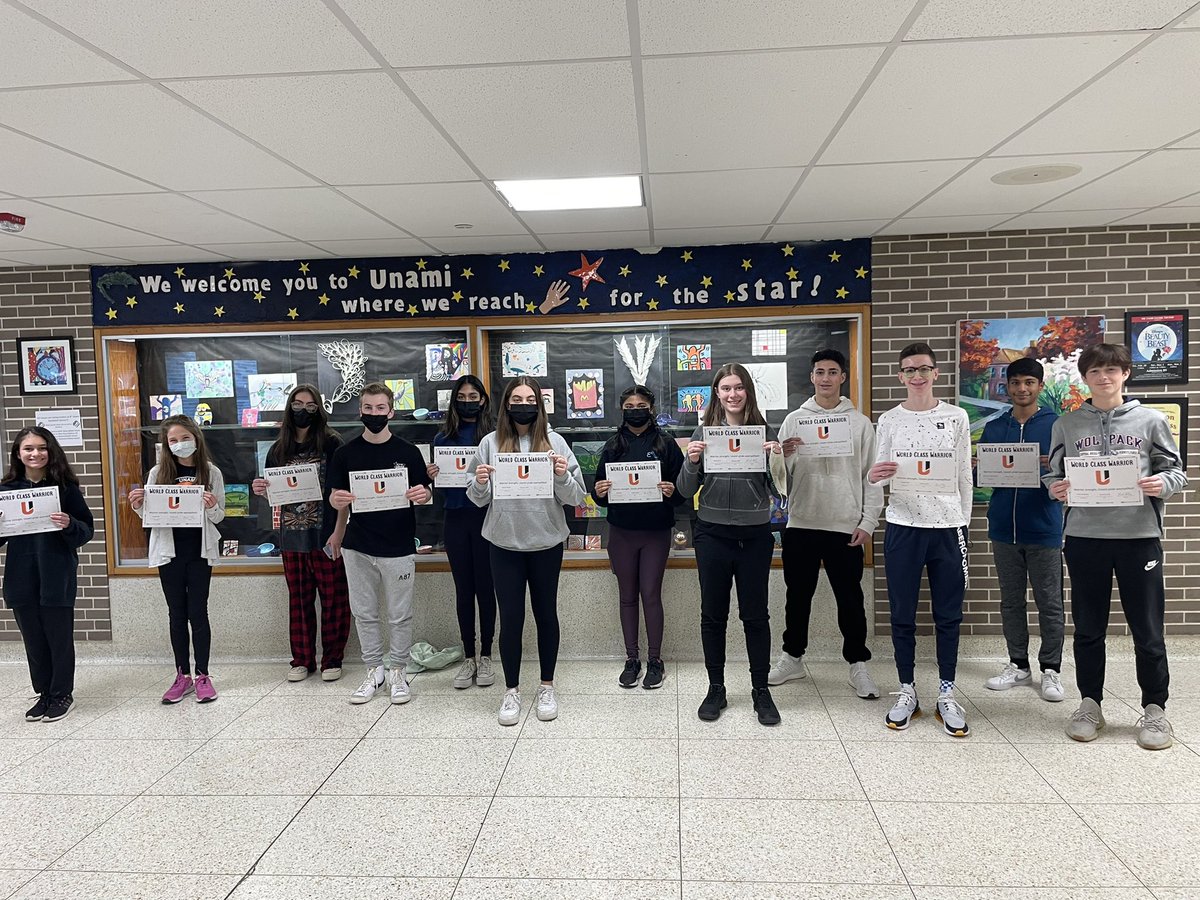 Congratulations to our January World Class Warriors, who were nominated by their academic teams for being outstanding students and leaders in our school community. Keep shining, Warriors! #WarriorStrength #UnamiPride @umsfreshmen