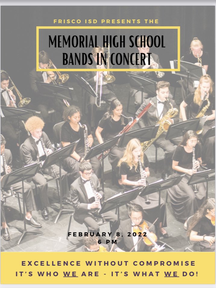 friscofinearts's tweet photo. Wonderful music being made tonight by the @memhsband https://t.co/KBw7Bt6aSX