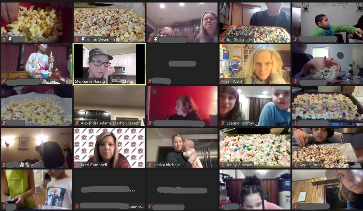MrGleason214's tweet photo. Tonight we met virtually to make "Cupid's Popcorn!" #CSDVirtualProgram https://t.co/g2WivKJr9d
