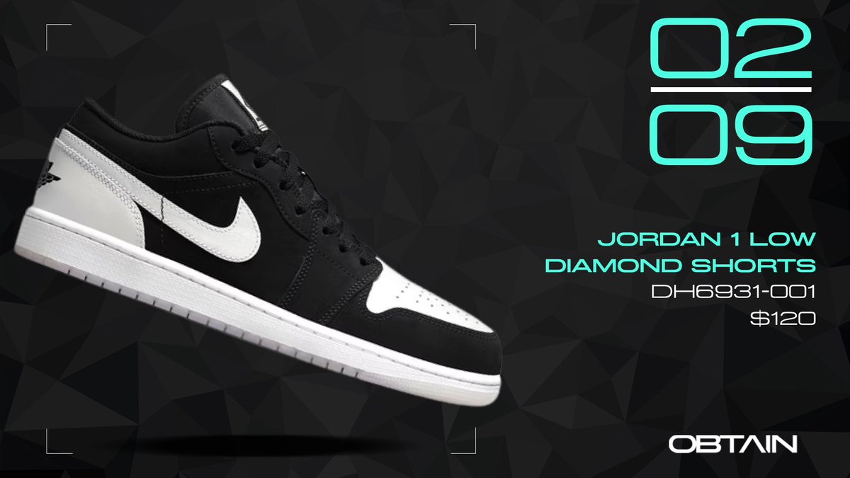 Jordan 1 Low Diamond Shorts

Drop: Tomorrow, Feb 9th
Retail: $120
Aco Fee: $20

Aco Sign-ups Available 
💠obtain.llc/products/jorda…