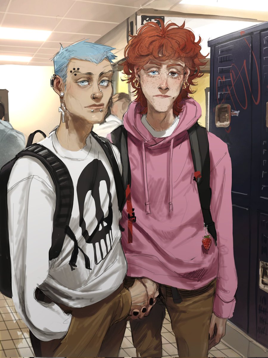 Gio_utti's tweet photo. The supreme 🤝🤝 handshake
ft. Gabriel and @theutopianalien 's oc Sasha 
Double horny idiots https://t.co/8UvntqicxF