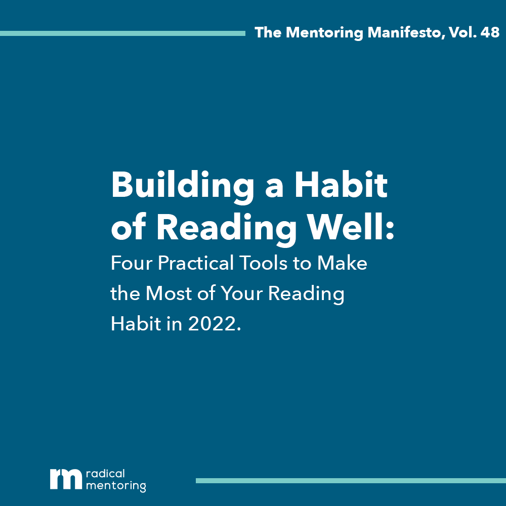 Adding a task to our busy schedules can be difficult. At RM, reading is a critical part of leadership development and an important aspect of an RM group.

Our latest Mentoring Manifesto has resources to make the most of your reading habit in 2022.
buff.ly/3rCll6T