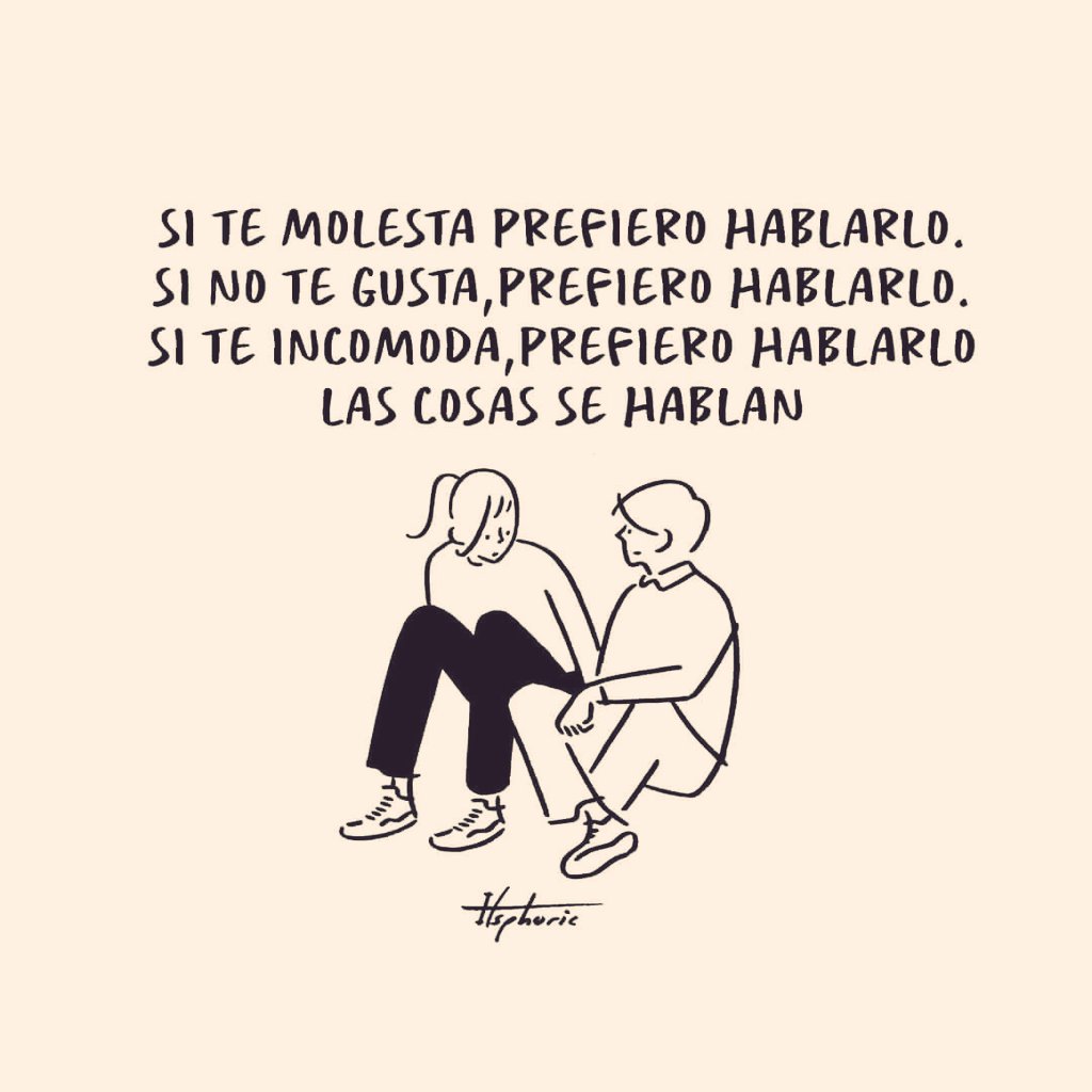 Las cosas se hablan.