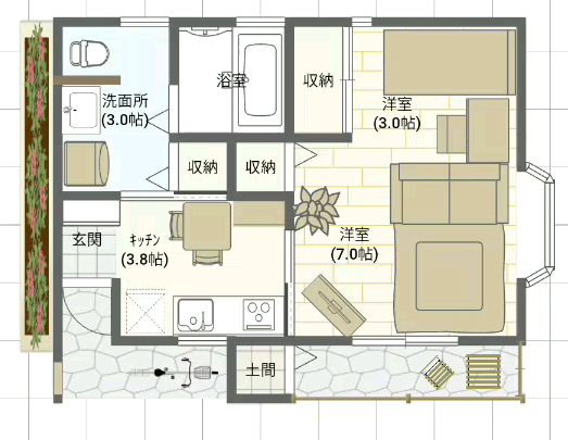 間取り図不動産 T Co Nzpbae9p9g 11坪の小さな平屋 間取り図 ルームツアー Twitter