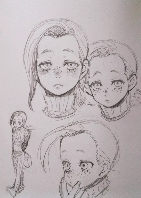顔練習落書き📞ピオ 