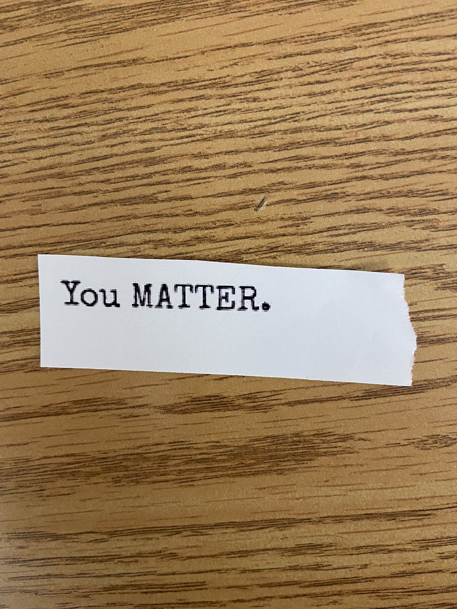 This small act of kindness was left on my desk at the end of the day. I’m not sure who took the time to spread a little love, but I can assure you it went a long way. 💜 #thankyou #lionleader @RCSD_No81 @stjerome_rcsd