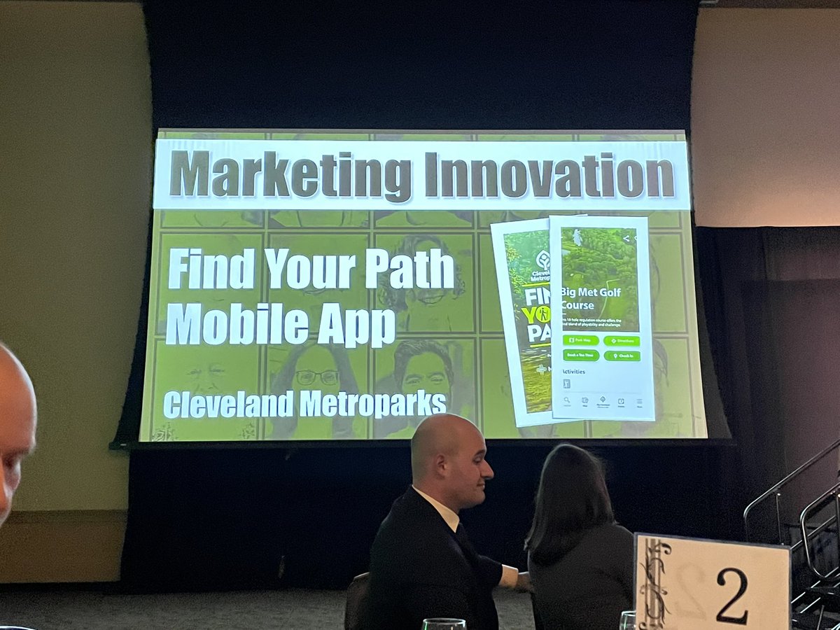 CIO_Joy's tweet photo. Great work from @clevelandmetroparks - 1st place Marketing for mobile app #FindYourPath and 1st place Natural Resource for #BrightonPark @OPRAOhio https://t.co/3vKasoKAbC