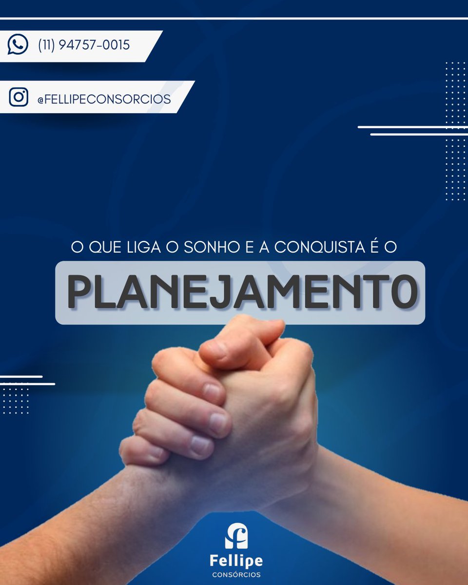 fellipeconsorc1's tweet photo. Planejamento é o sobrenome do Consórcio e não cansamos de repetir que a forma mais planejada de realizar seus sonhos é com o consórcio!
.
.
#fellipeconsorcios #clientecontemplado #contemplado #consorcio #clienteconsorcio #consorcioimovel #consorcioautomoveis https://t.co/rJYFHKlXRS