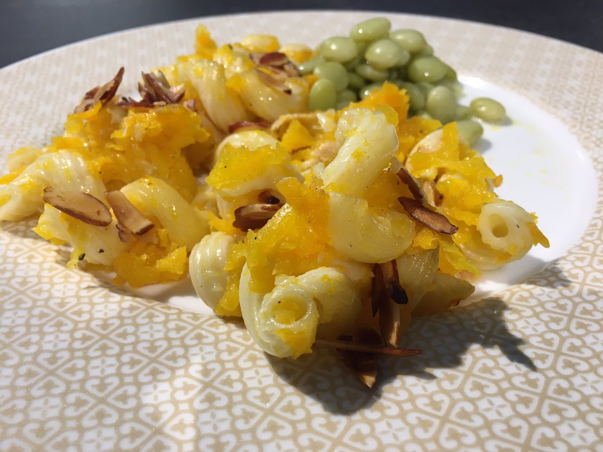 KeithKing's tweet photo. @PiedmontRefuge Butternut squash cavatappi https://t.co/Fg37MSO6vm