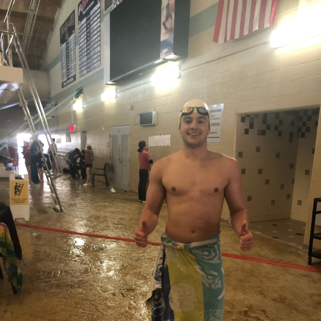 Announcing a new school record for the 100yd freestyle for our AHS Swim team. With a time of 49.01, Nick Bates surpassed the previous record of 49.22 set by Wade Harlan in 1992. Congratulations Nick!
