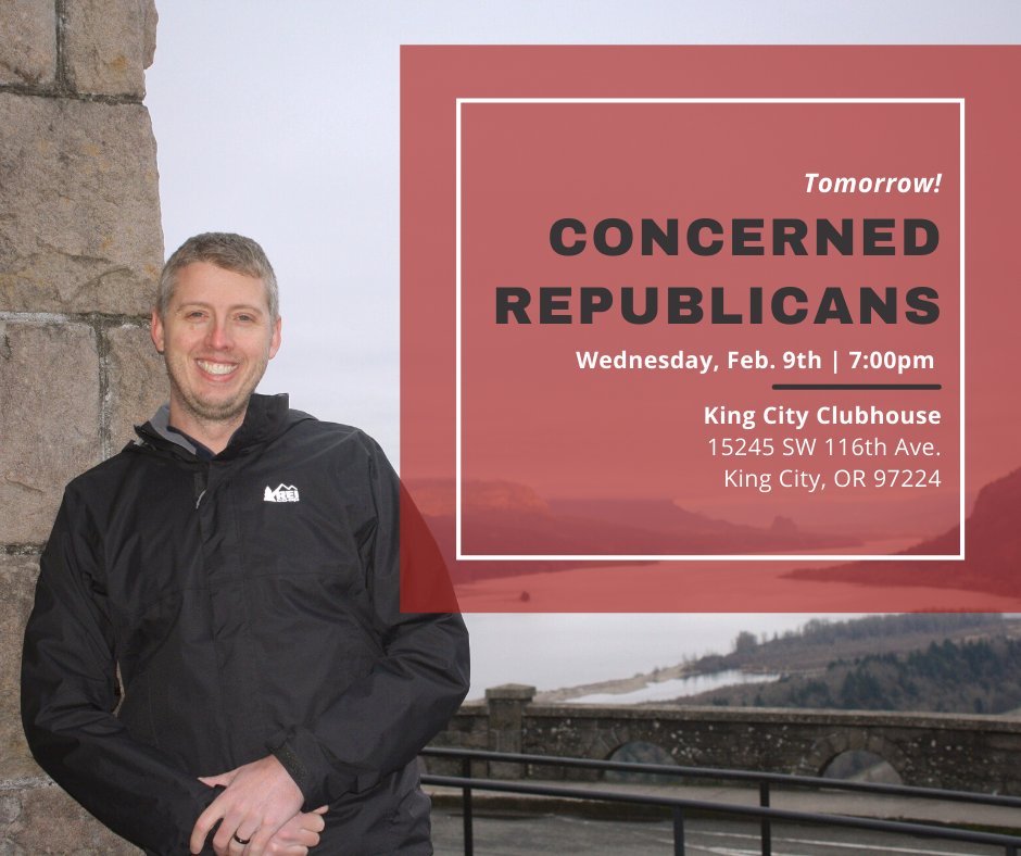 votehess22's tweet photo. Tomorrow I will be speaking with the Concerned Republicans group in King City. Come and check it out if you are in the area!
#kingcity #kingcityoregon #hessfororegon #oregonrepublican #OregonGovernor #votehess https://t.co/W85NCSQP51