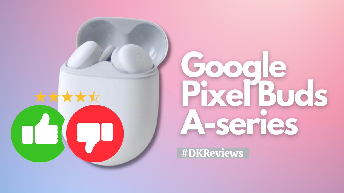 DKBReviews's tweet photo. Google Pixel Buds A-series Reviews! 

#GooglePixelBuds #DKReviews
#Googlepixel #AseriesBuds 

https://t.co/l5AzWSb2UG https://t.co/p8QMz4VYhu