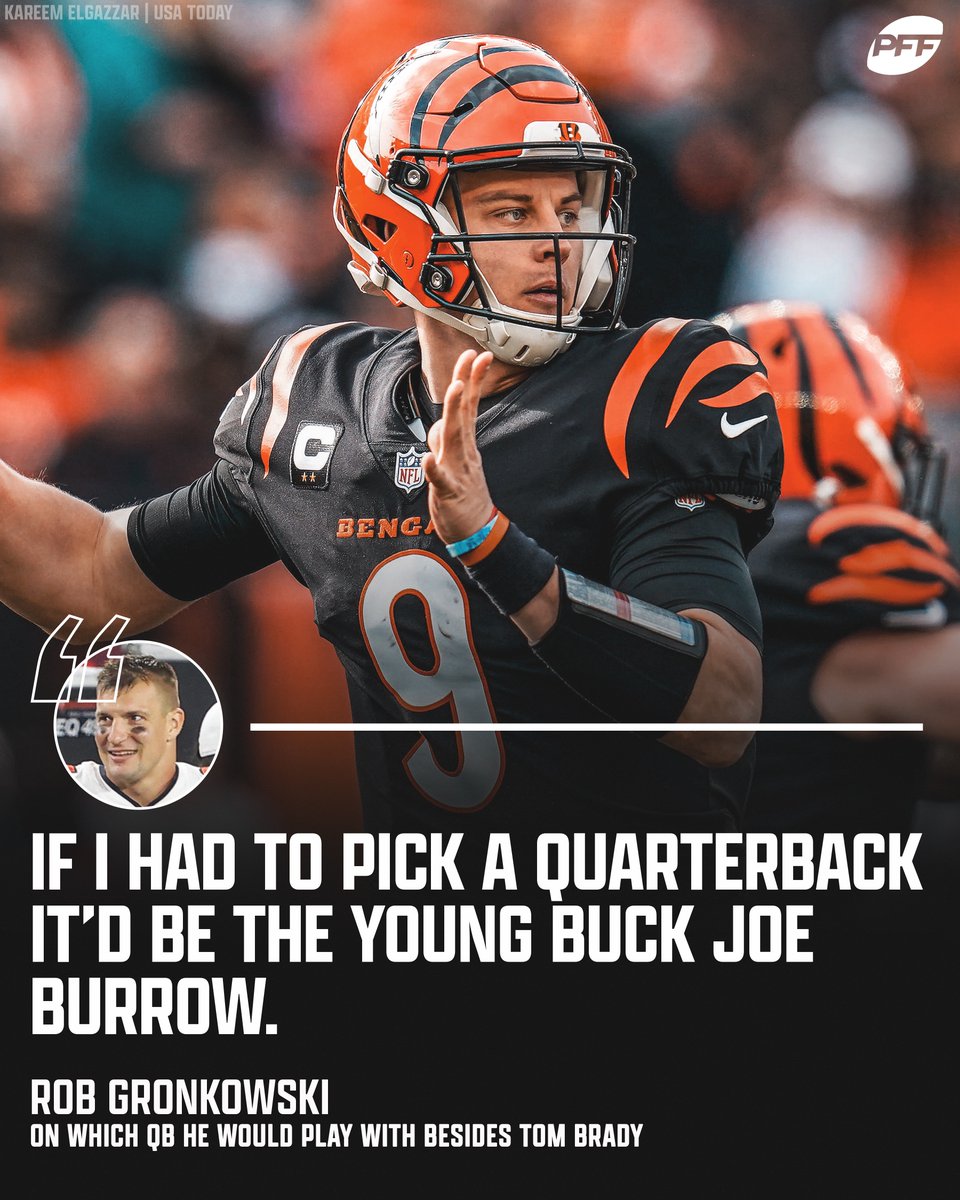 Joe Burrow ➡️ Gronk next season 👀