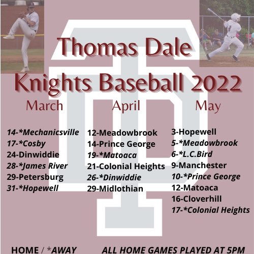 TDHSBaseball (@BaseballTdhs) on Twitter photo 2022-02-09 02:00:42