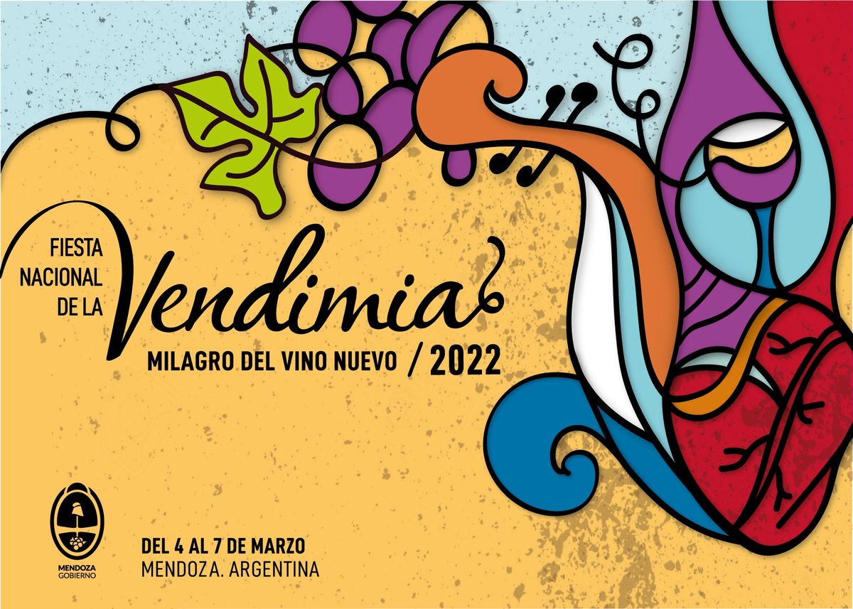 Vendimia 2022: fechas y precios de entradas

El 27/2 será la Bendición de los Frutos 
El viernes 4/3, Vía Blanca de las Reinas
El sábado 5, Carrusel y la Fiesta Nacional de la Vendimia, "Milagro del vino nuevo", en el Frank Romero Day

Sigue