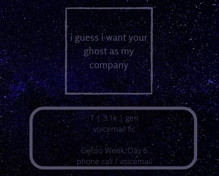 leavesandcurses's tweet photo. day 6 of #GetoWeek2022 is here! i went for the 'phone call / voicemail' prompt because i am an eternal sucker for a fic with voicemail angst.. i really enjoyed writing this one!
ao3 link: https://t.co/W2Vg4VY7Ut https://t.co/C5RvND3UAU