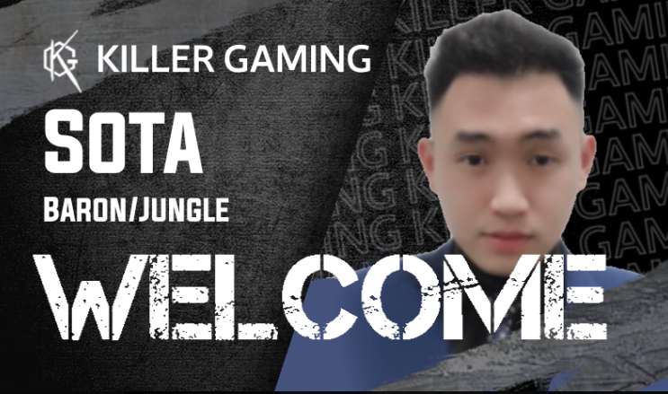 KG_WildRift's tweet photo. 【選手加入のお知らせ】

この度、Sotaは選手としてKiller Gamingに加入したことをお知らせ致します。

応援、宜しくお願い致します。 https://t.co/ta75WADWtW