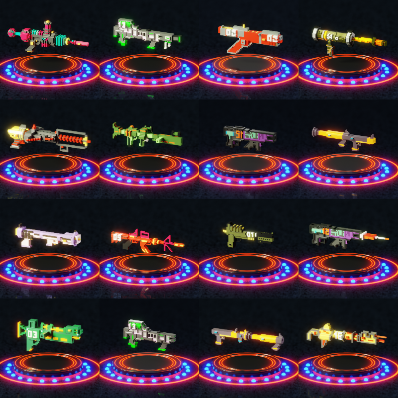 qrnoids's tweet photo. Diffuse Weapons! @TakeItNFT @relayxio 
-Common = ?
-Uncommon = ?
-Rare = ?
-Super Rare = ?
-Legendary = ?

Available to vote Now.

#NFTGame #voxel #magicavoxel #NFTCommunity #NFTCollection #BSV #NFTGaming #Metaverse #NFTs #nftart https://t.co/Wluw7Wc1nn