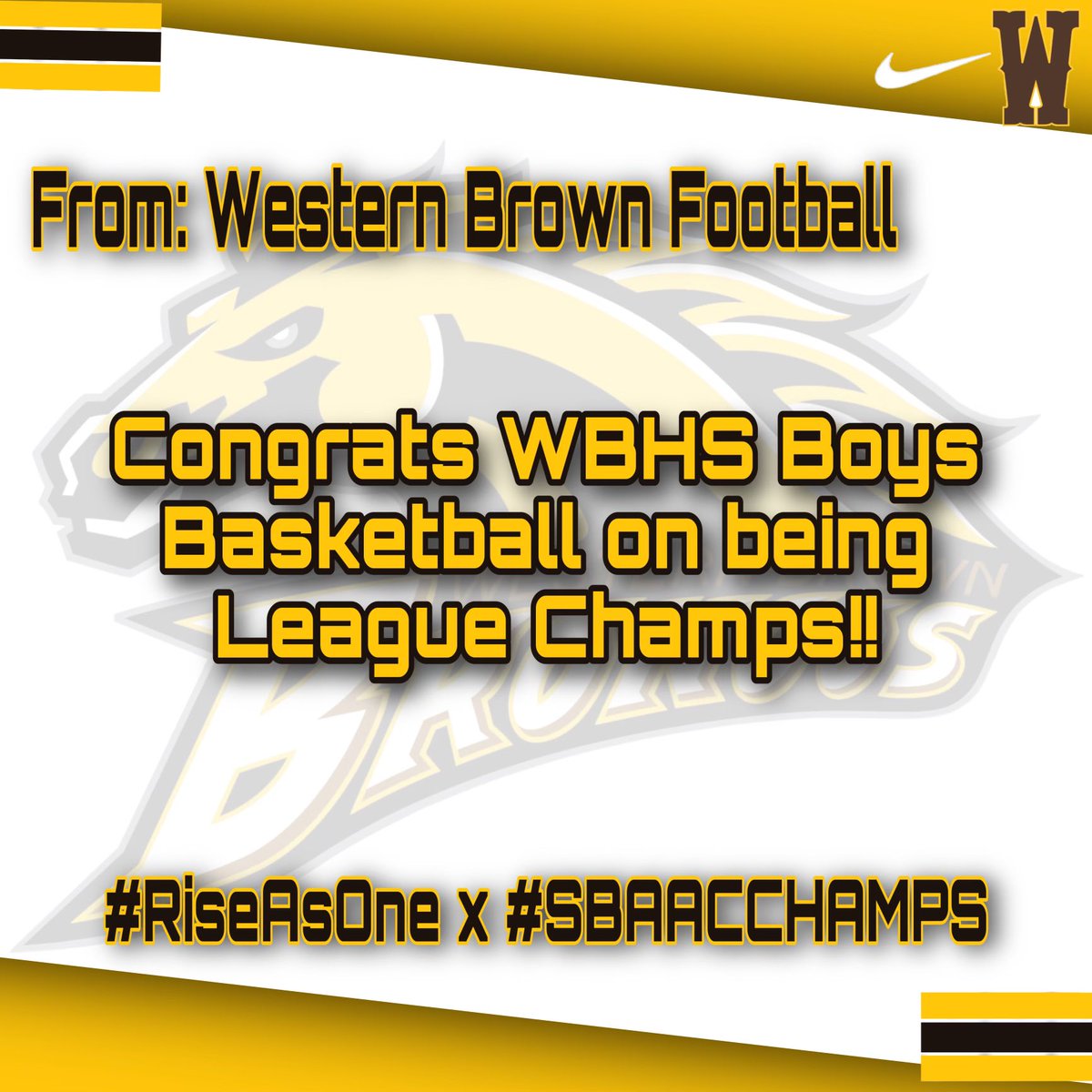 CoachNOsborne's tweet photo. Congrats to @WBHSBBALL on their League Title!!! The first since 2012!!!! #WBPride #RiseAsOne #RiseUp https://t.co/jMvxuvlnCu