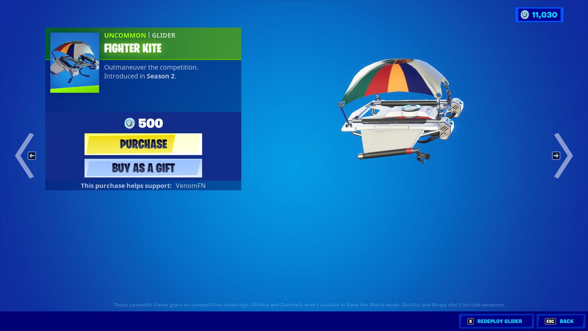 Venom on Twitter "ICYMI Fighter Kite Glider is one of the rarest item