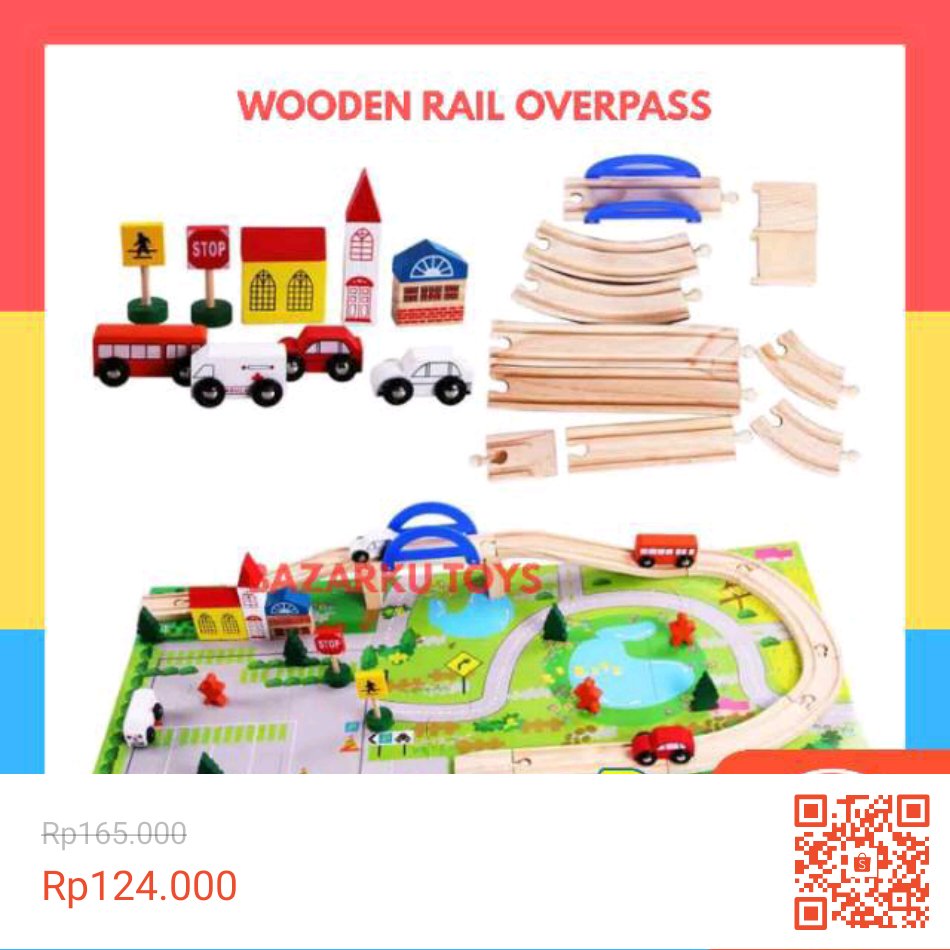 deviana_lelis's tweet photo. Mainan Kayu Wooden rail Overpass Mainan Montessori Anak Puzzle Block Puzlle Balok Wooden Toys dengan potongan 25%! Hanya Rp124.000. Dapatkan segera di Shopee! https://t.co/67O4hTA9vJ #ShopeeID https://t.co/qBI6hhSgKA
