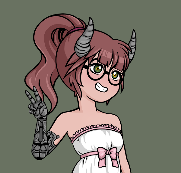 rafarafacq's tweet photo. @uwucrewnft @SoudanNFT_LAG @nanarawich @sybilla279 @RSng94 This mecha-devil galz is the best! https://t.co/TN5A1fJmm7
