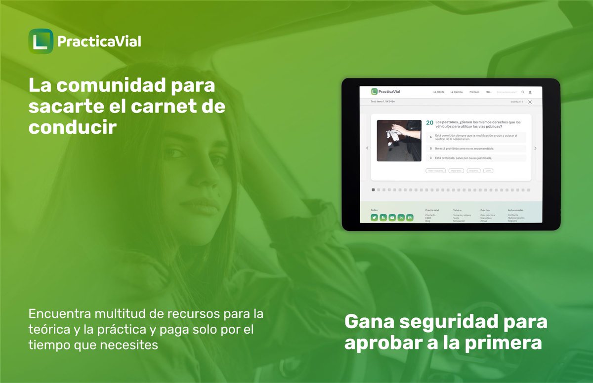 Practicavial's tweet image. Si estás preparándote para el #examendeconducir, ¡presta atención! En #PracticaVial tenemos un regalo para ti👇

✅  10 trucos para aprobar el examen teórico 
✅  Todo aquí  ➡️ bit.ly/3hfPu6q