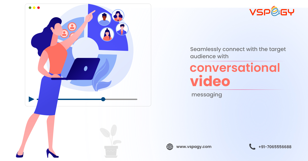 vspagy's tweet photo. Create an instant connection with your target audience with Conversational video messaging from Vspagy. These conversational videos get action from your passive customers as well. To know more, contact us at https://t.co/Sqw4CTKjoH
#vspagy #personalization #interactivevideos https://t.co/xSDlmZRyY7