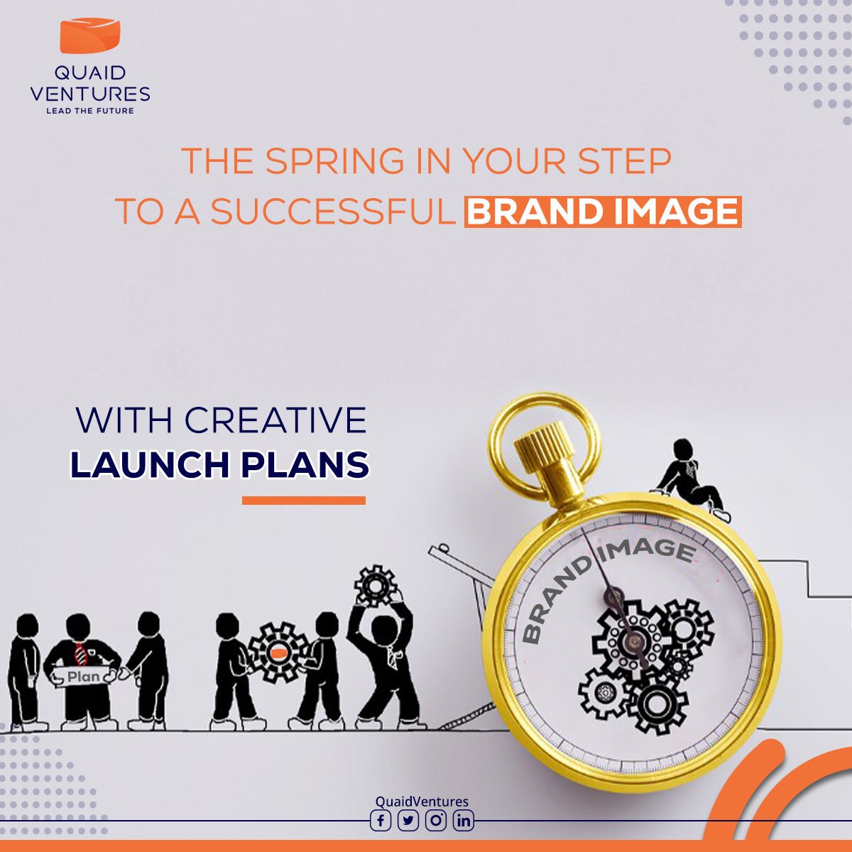 Quaidventures's tweet photo. The brand image is essential &amp; arguably the most important aspect to ensuring success
Step on the spring in your pathway to an established brand image with a creative head start &amp; launch plan.
Visit our website: https://t.co/BVJYtpwUrZ
#QV #QuaidVentures #cocreatethefuture https://t.co/j5YPZ7gWu6