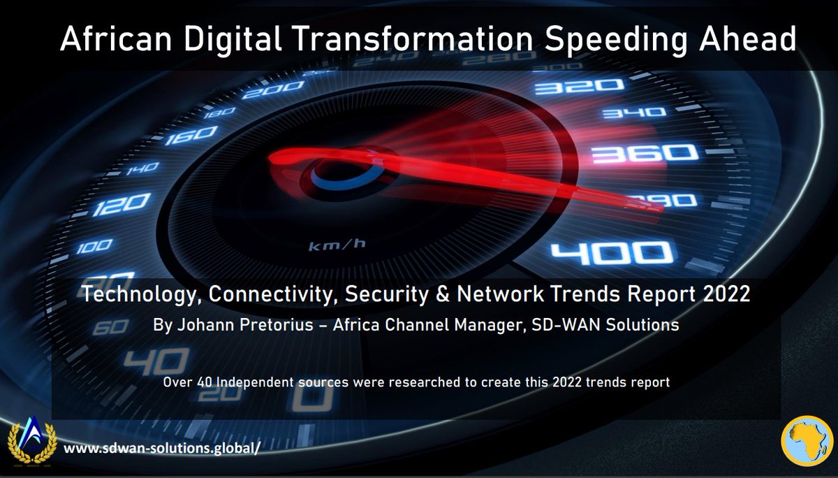 #africatech - Download the free 2022 technical trends in Africa document from <a href="/SdwanSolutions/">Sdwan Solutions</a> sdwan-solutions.global/information/th… covering #DigitalTransformation #networks #Security #connectivity and much more. #SouthAfrican business needs to read this!