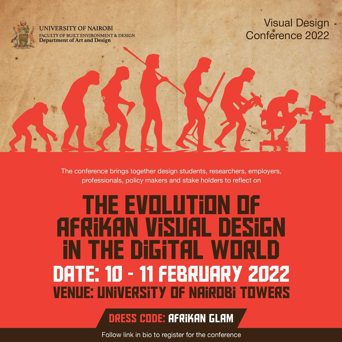 1 day to go!!! The Visual Design Conference is happening On Feb 10, 2022 09:00 AM Nairobi Register NOW: us02web.zoom.us/meeting/regist…   

#design #DesignLeadership #designeducation #Afrikandesign #designevolution #digitaldesign #digitalage #designconference #afrika