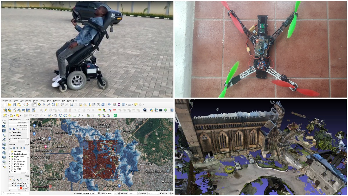 Bravo to the first cohort of #OpenSkiesFellows 👏

They’ve done amazing projects—an automatic standing wheelchair, a drone flight controller, a flood simulation model, and a 3D model of Zanzibar in VR.

Blog here: bit.ly/3LjsD7a

<a href="/OMDTZ/">OpenMap Development Tanzania</a> <a href="/uhurulab/">Uhurulabs</a> <a href="/hotosm/">Humanitarian OpenStreetMap Team</a> <a href="/FondationBotnar/">Fondation Botnar</a>