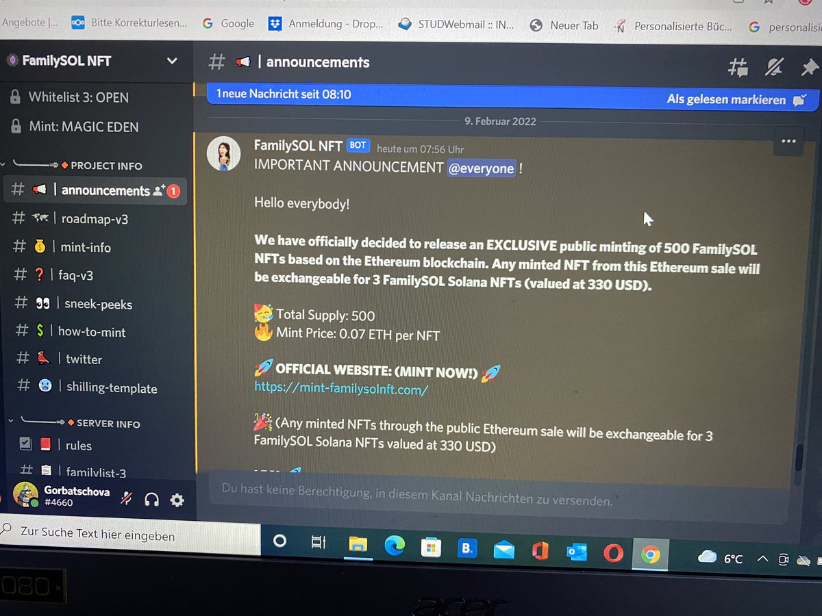 PumokinX's tweet photo. @FamilySolNft There is a Spam going on at the Discord https://t.co/yQQOKm2syz