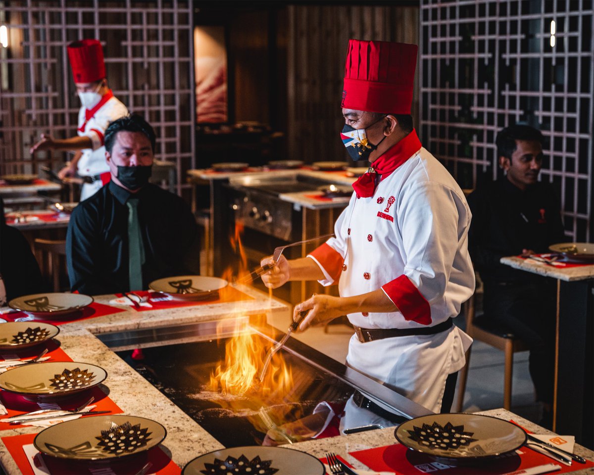Get ready for an unforgettable dining experience at Benihana with live cooking on Hibachi tables in front of you by our skilled chefs Coming soon in Villaggio Mall
Stayed tuned
استعدوا لتجربة طبخ استثنائية أمامكم على طاولات الهيباشي مع امهر الطهاة في بنيهانا
قريبًا في فيلاجيو