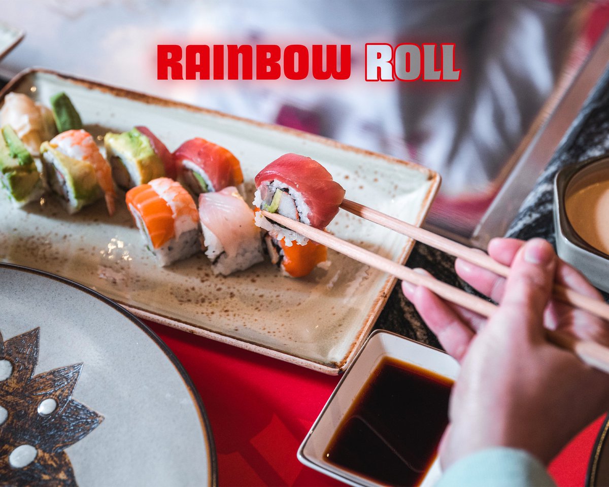 #RainbowRolls
There is nothing better than that first bite of our Rainbow Rolls 🍣
Stay tuned for our opening 🔥🥢
لا يوجد أجمل من اللقمة الأولى من الرينبو رول 🍣
ترقبوا افتتاحنا 🔥🥢