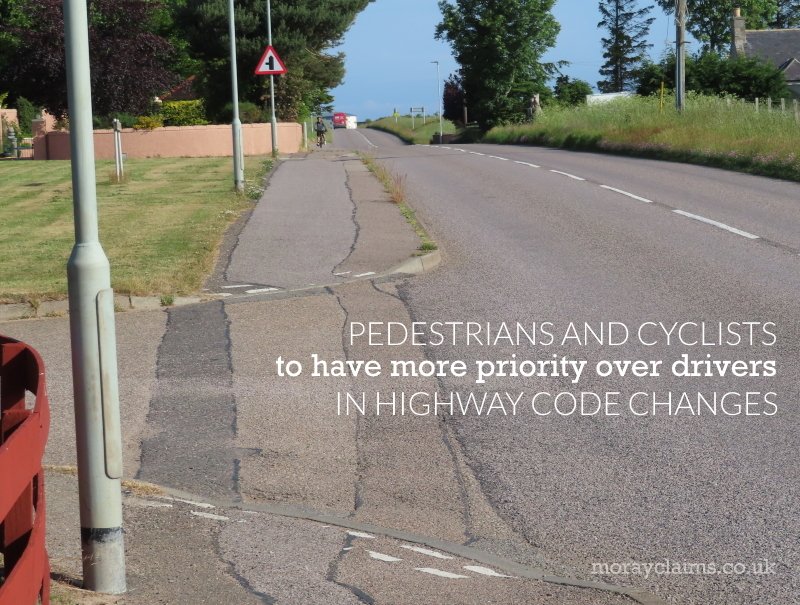 morayclaims's tweet photo. Pedestrians and cyclists to have more priority over drivers in Highway Code changes. https://t.co/yHbUSnNhkC #Moray #Muirton #Hopeman https://t.co/QdajixkABU