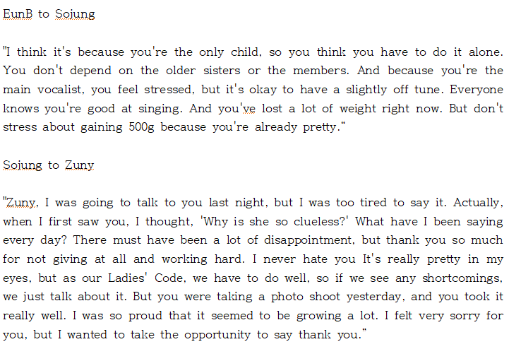 LC_Sinformation's tweet photo. 130315 Ladies' Code's MyDaily Interview(2)

https://t.co/DYoLO9qAqn

@LC__Ashley @LC__EunB @LC__Sojung @LC__zuny #LADIESCODE #레이디스코드 #ASHLEY #애슐리 #RISE #리세 #EUNB #은비 #SOJUNG #소정 #ZUNY #주니 https://t.co/GLRhzXPEdB